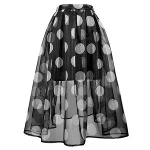 Retro Polka Dot Flare A-line Skirt💕
